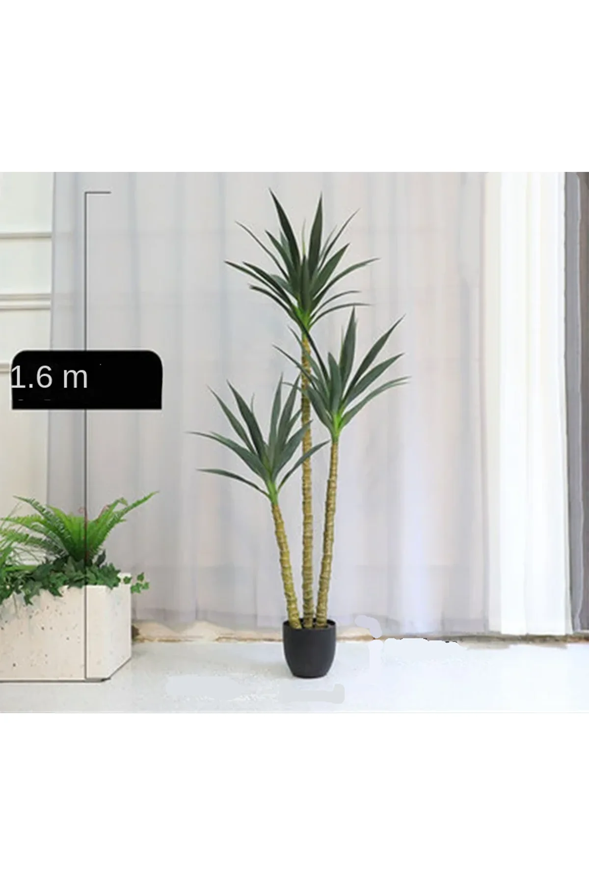 Yapay Ağaç 3 Gövdeli Agave 160 cm Saksılı - Thumbnail