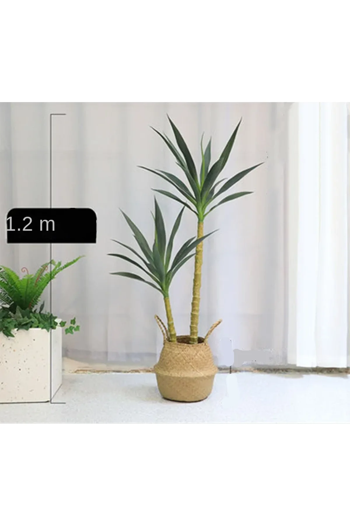 Yapay Ağaç 2 Gövdeli Agave 120 cm Saksılı - Thumbnail