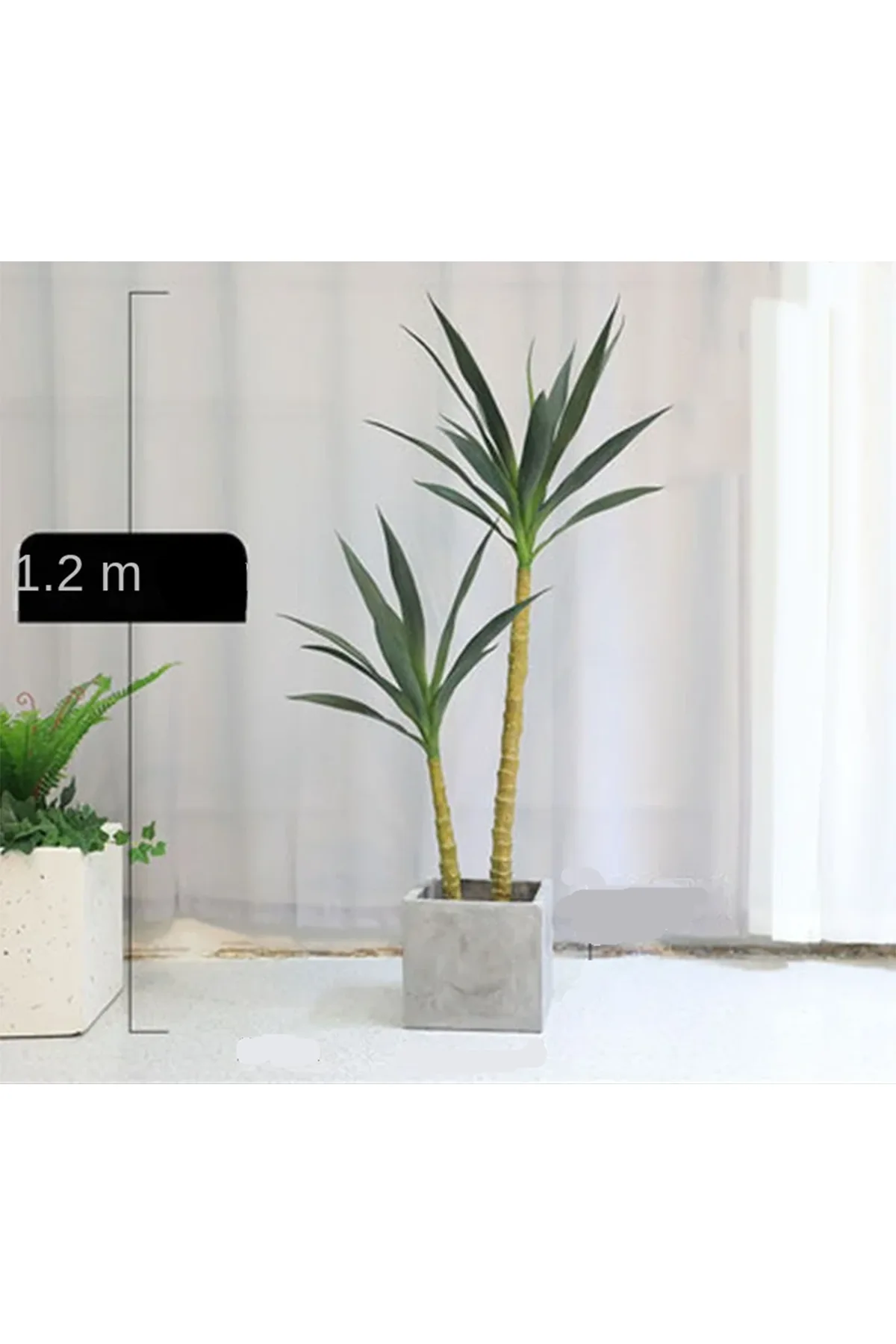 Yapay Ağaç 2 Gövdeli Agave 120 cm Saksılı - Thumbnail