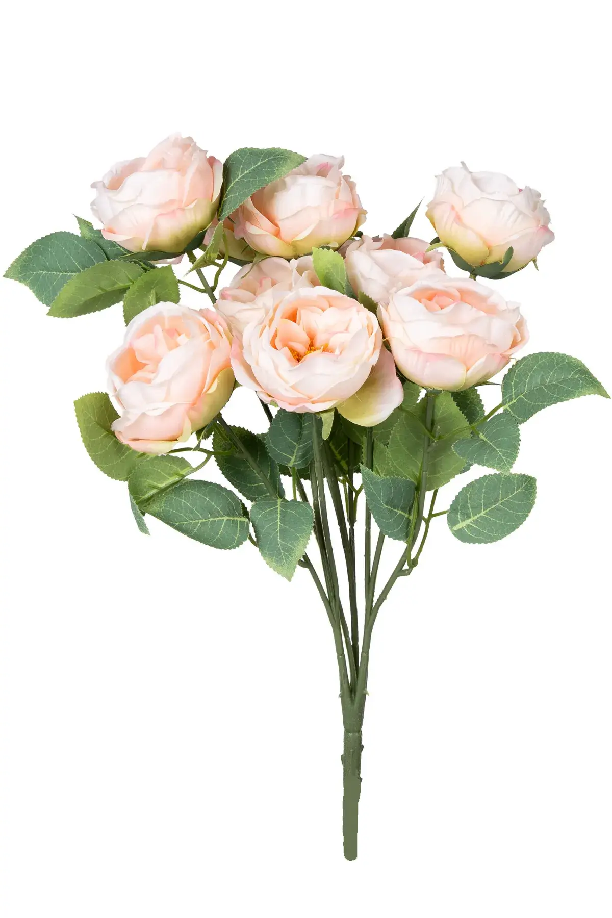 Yapay Çiçek Deposu - Yapay Çiçek 10 Dallı Catalina Rose 45 cm Somon